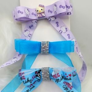 Hairbows "Set of 3 Coquette Hairbows "